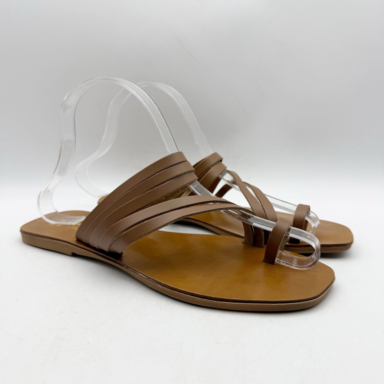 Seychelles Womens Summer Rain Sandals US 7 EU 38 Brown Leather NWOB