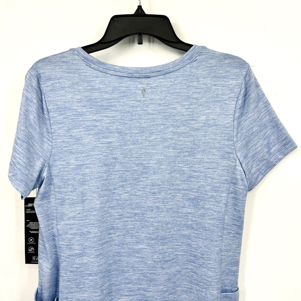 SKECHERS Women's GoDri Swift T-Shirt Dress Medium Blue Short Sleeve NWT