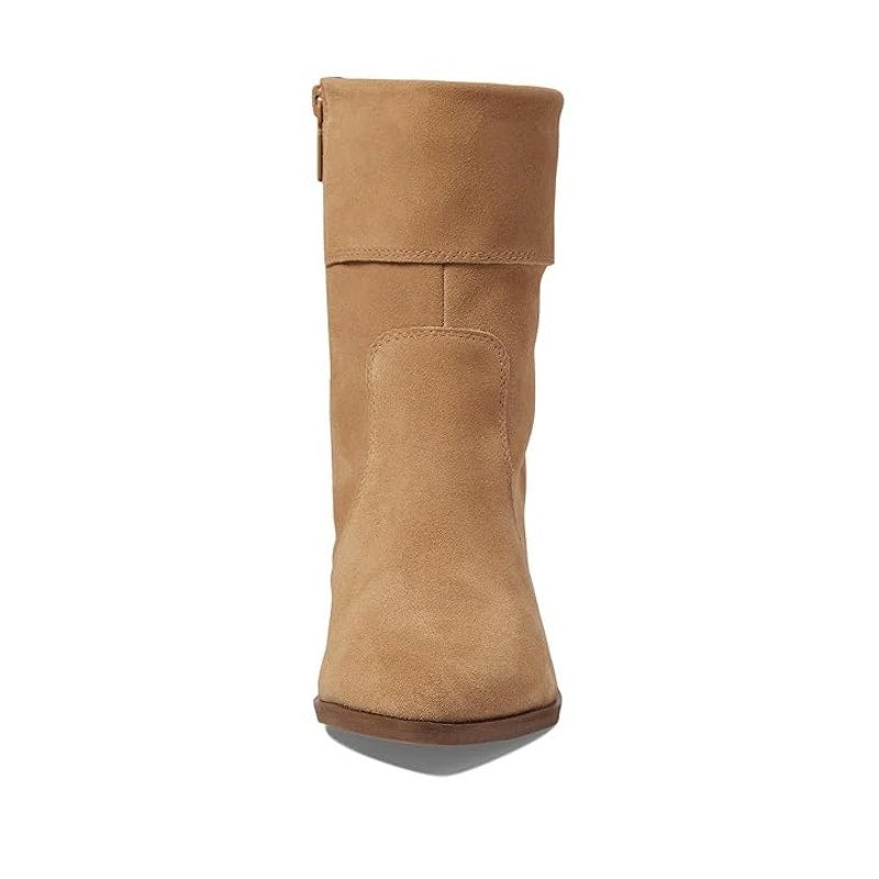Blondo Womens Sinner Ankle Boots Size 7 Tortilla Tan Suede Waterproof Heels NIB