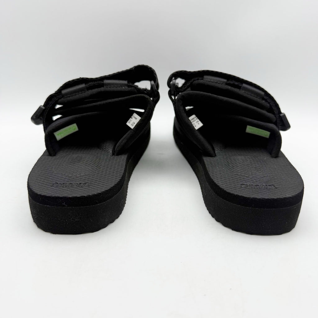 Suicoke Womens MOTO-VS Slip On Sandals Size 6 EU 35 Black Suede NWOB