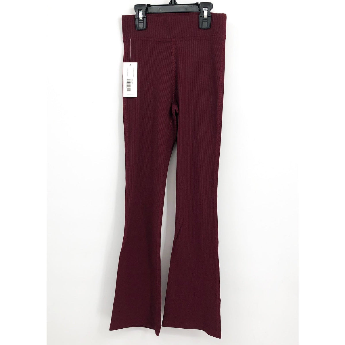 OUTDOOR VOICES Womens Kick Flare Pants XXS Red Shiraz Superform Rib NWT