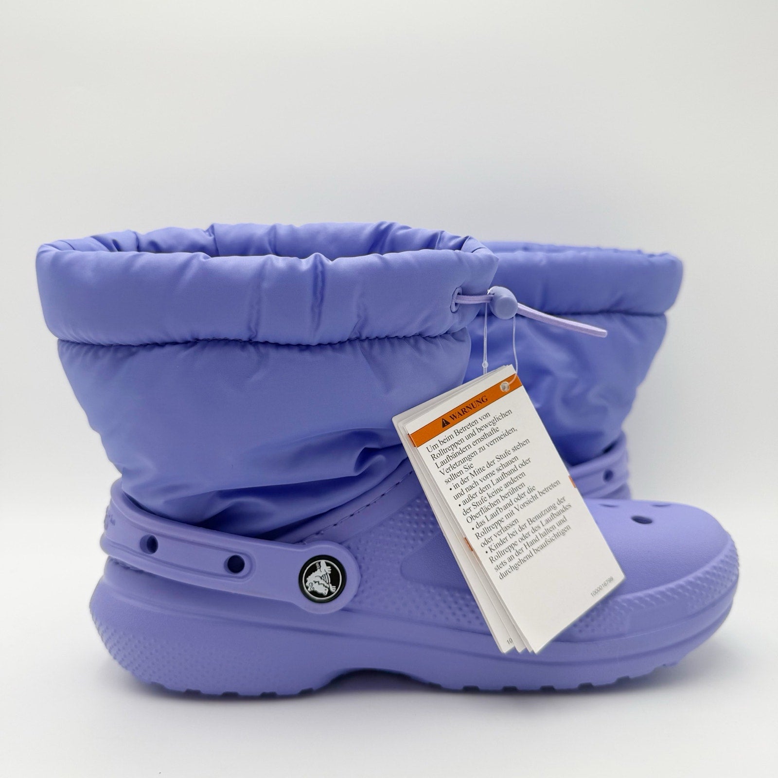 Crocs Womens Classic Lined Neo Puff Boots Size 6 Purple NWT
