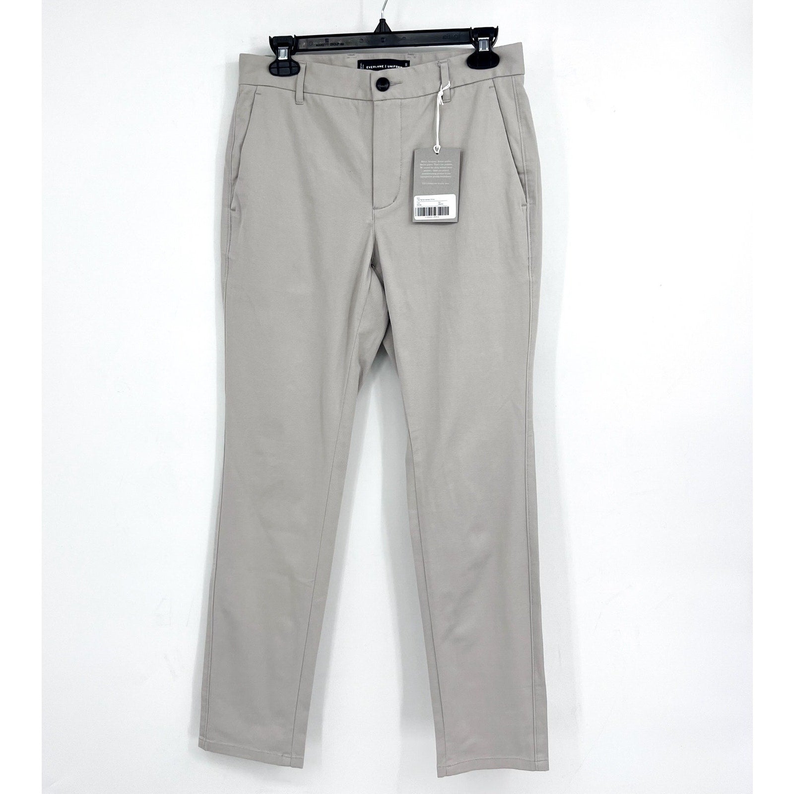 EVERLANE Men's Uniform Performance Chinos 29x30 Stone Gray Slim Fit Pants NWT
