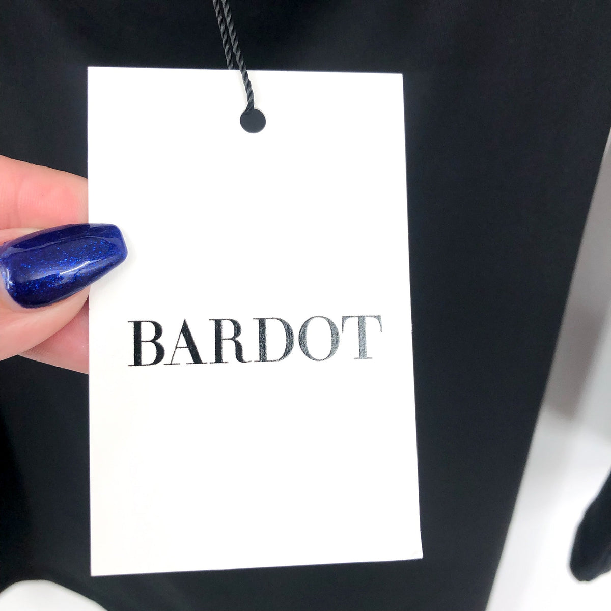 BARDOT Women's Londyn Cut Out Mini Dress XS Black Bodycon Stretch NWT