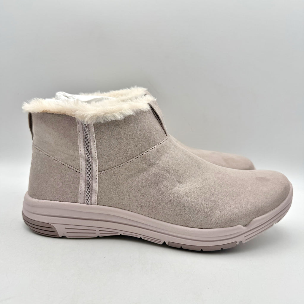 Ryka Womens Amber Ankle Boots Size 11 M EU 42 Pink Taupe Suede NIB