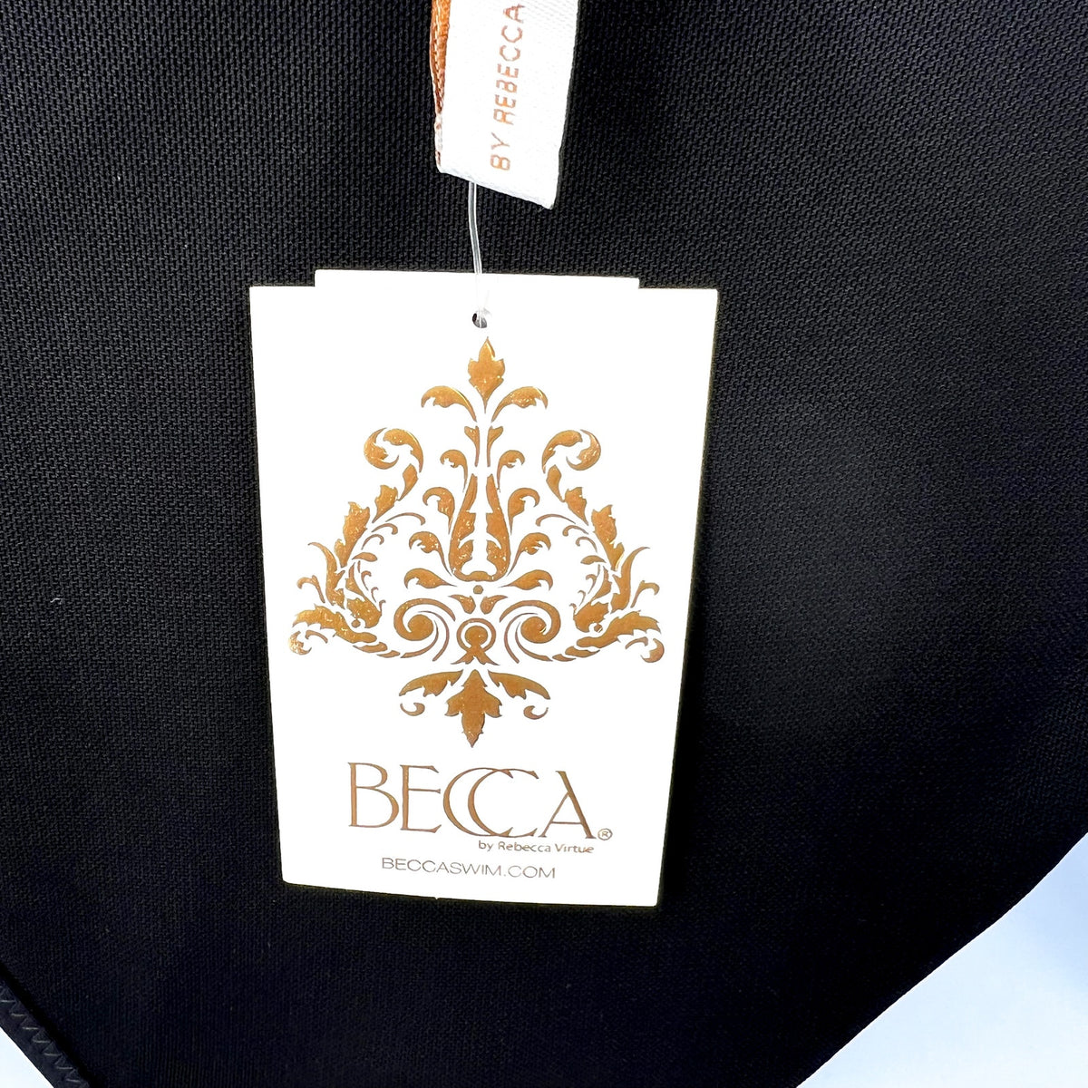 BECCA Women's Muse Side-Tie Bikini Bottoms Large Black Mesh-Inset NWT