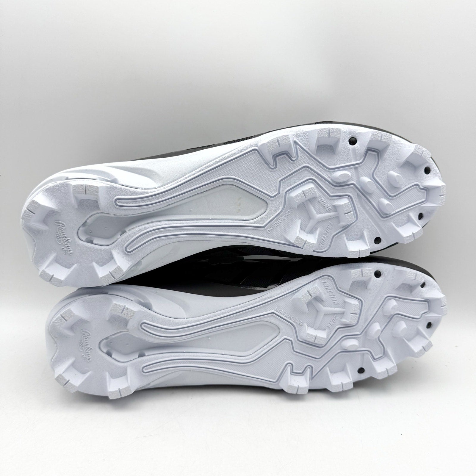 Rawlings Mens Savage Low Baseball Cleats US 12 EU 46 Black White Athletic NIB