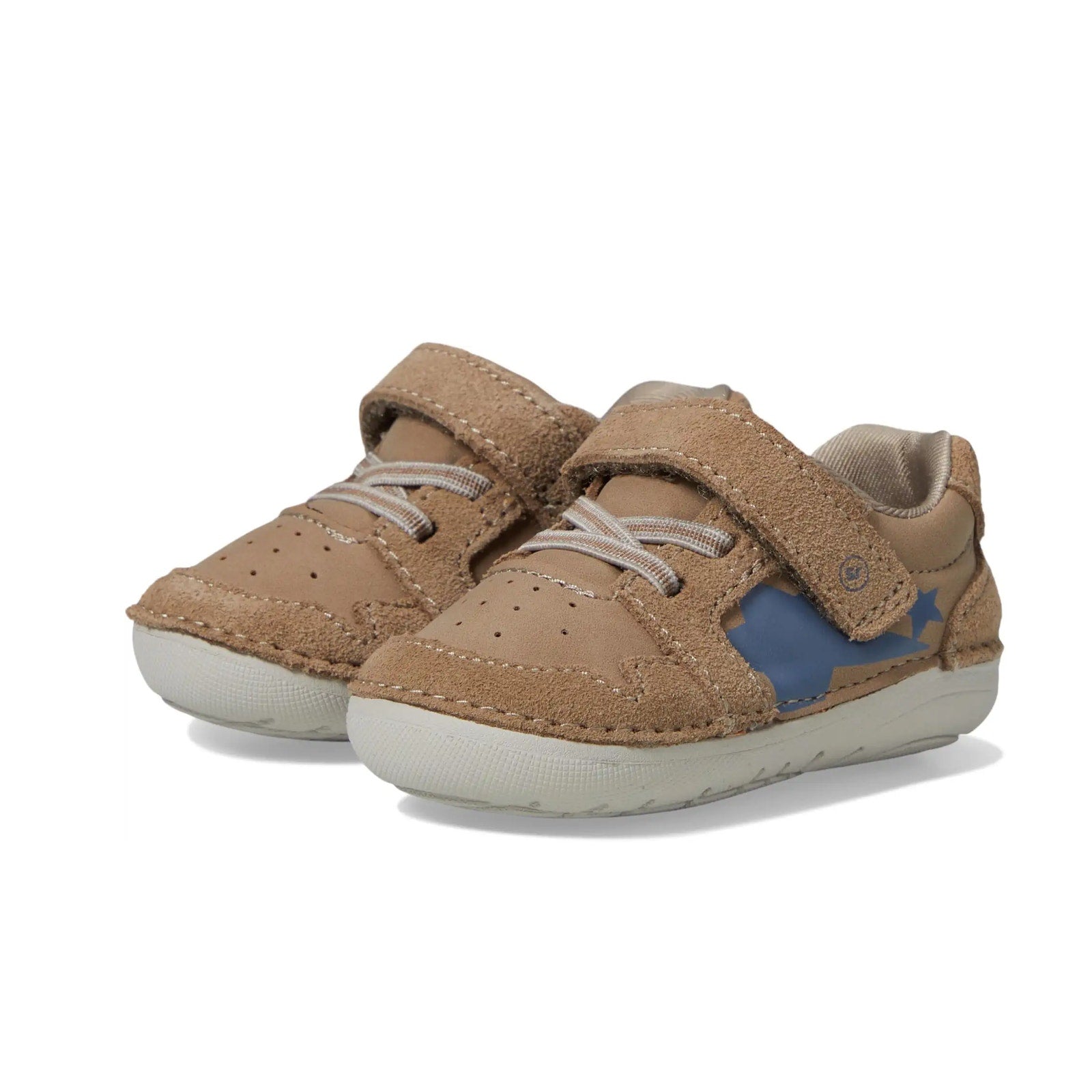 Stride Rite Boys SM Waverly Baby - Toddler Shoes Size 4 WIDE Walnut Brown NIB