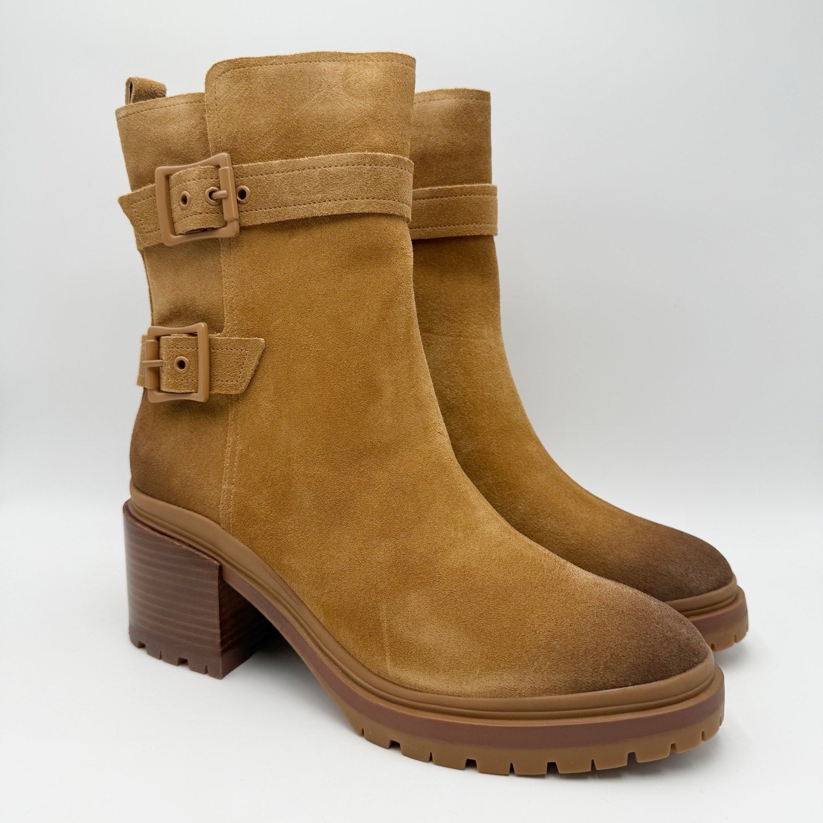 Naturalizer Womens Trina Heeled Boots Size 10 M EU 41 Brown Suede NIB