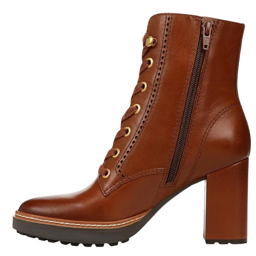 Naturalizer Womens Callie Heeled Boots US 10.5 M EU 41.5 Brown Leather NIB