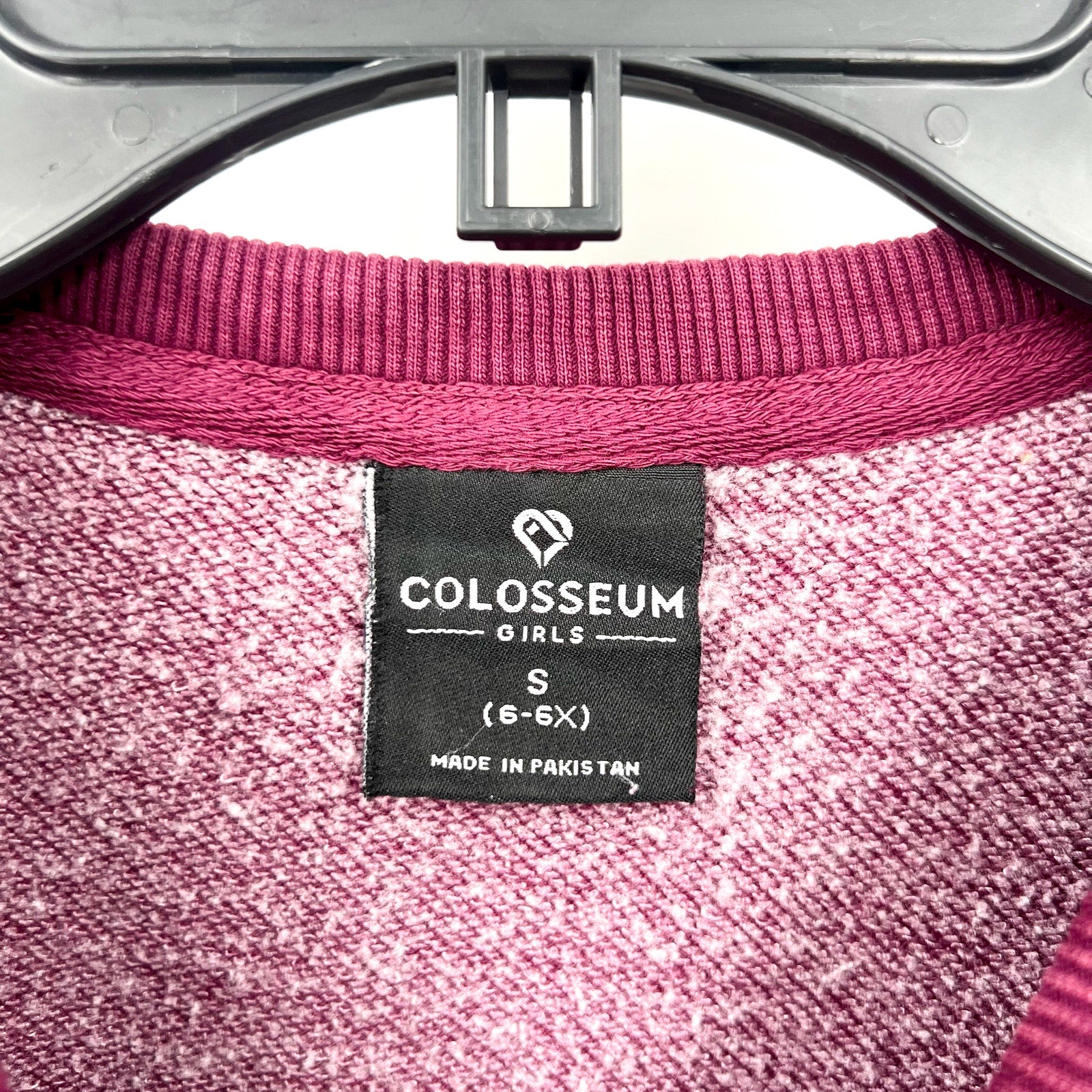 COLOSSEUM Girls Mississippi State Crop Crewneck Sweatshirt Small Maroon Red NWT