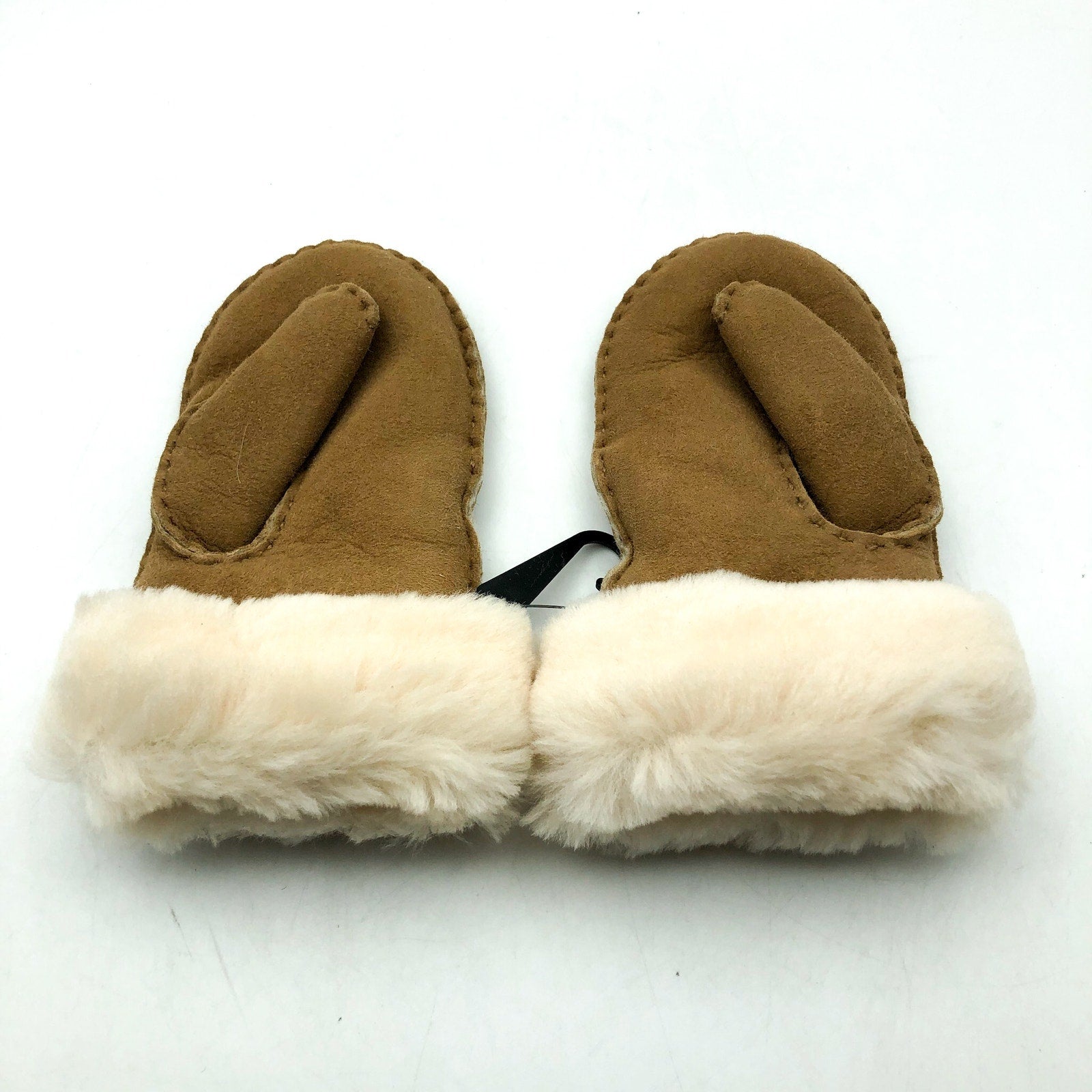 UGG Kid's Sheepskin Mittens Size 2-4 Years Old Tan Winter NWOT
