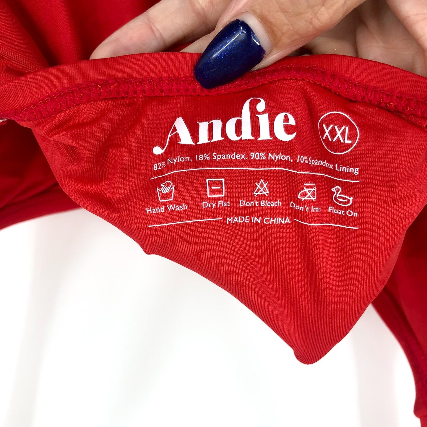 ANDIE SWIM Amalfi Classic One Piece Swimsuit XXL US 18 Cherry Red