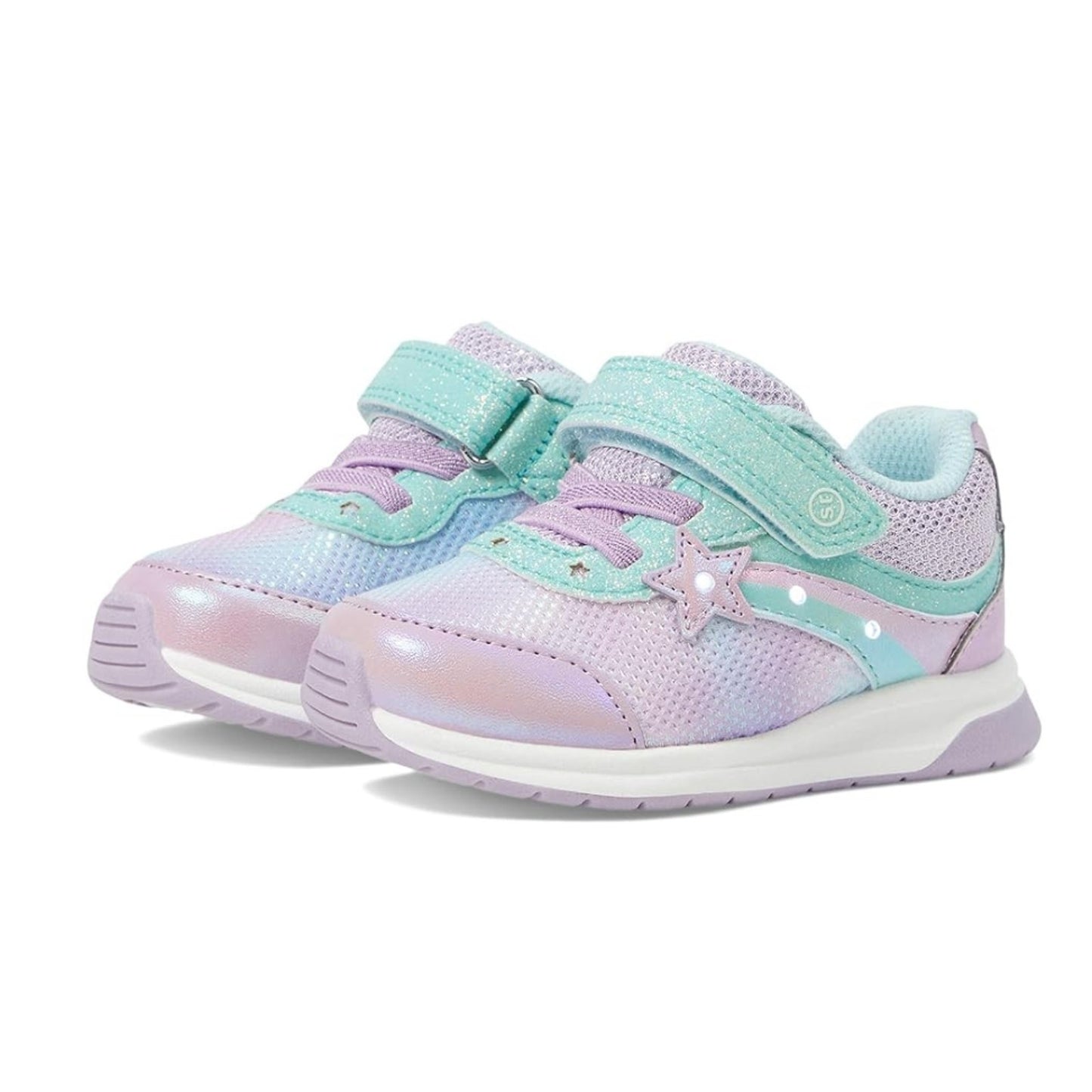 Stride Rite Girl SR Starlight Aqua Sneakers Size 11 Toddler Shoes Turquoise NIB