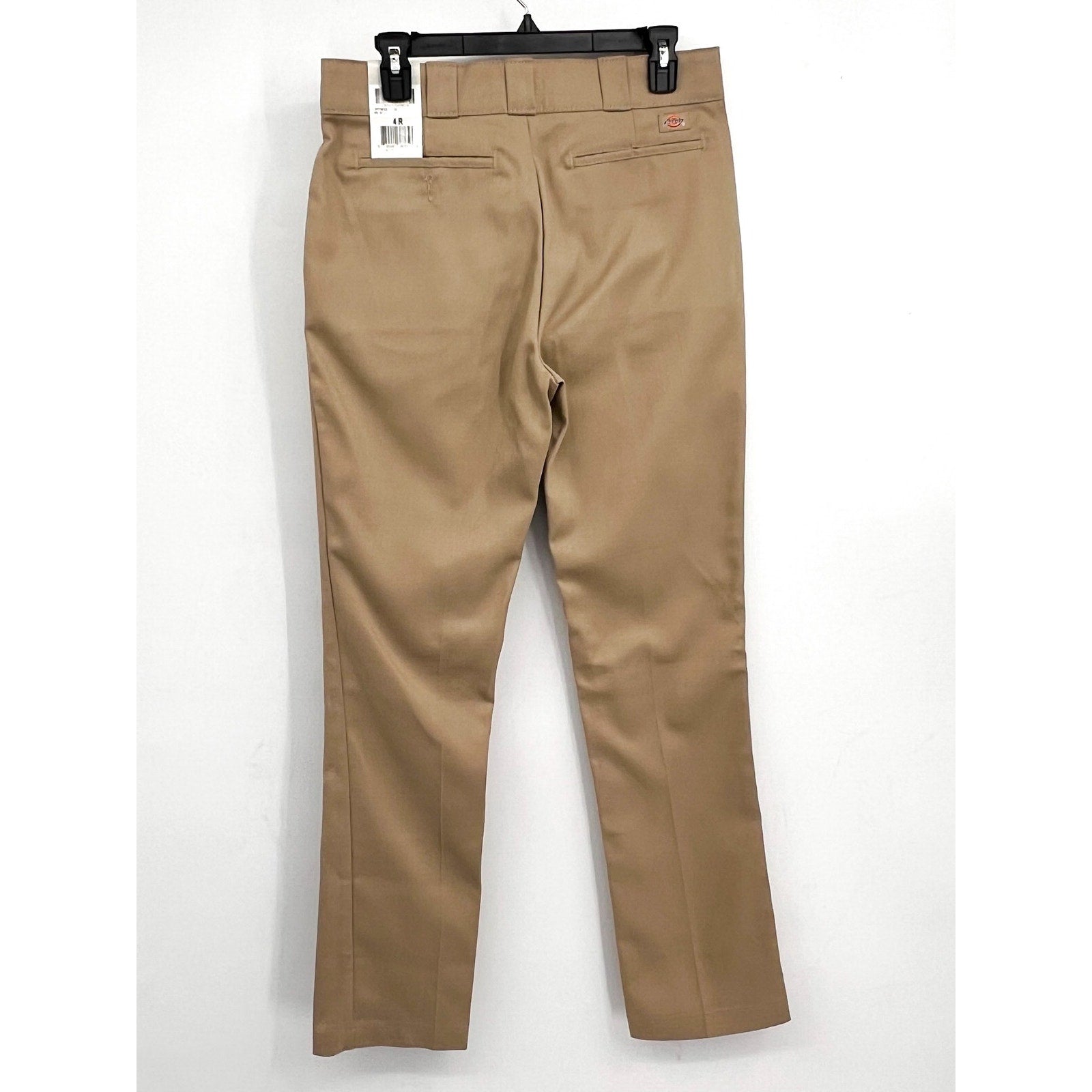 DICKIES Womens 776 Flex Slim Fit Pants Size 4R Tan Desert Sand Stretch Twill NWT