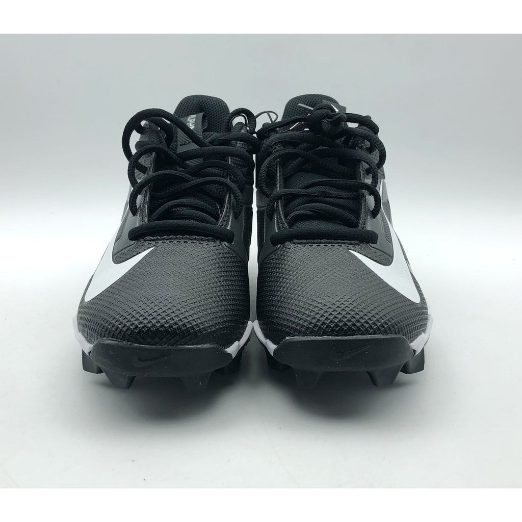 Nike Kids Alpha Menace 4 Shark Football Cleats 3.5 Wide Black Grey White NWOB