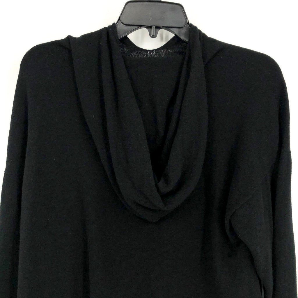 ACTIVE CASHMERE Women's Cashmere Cropped Hoodie Sweater Small Black NWT