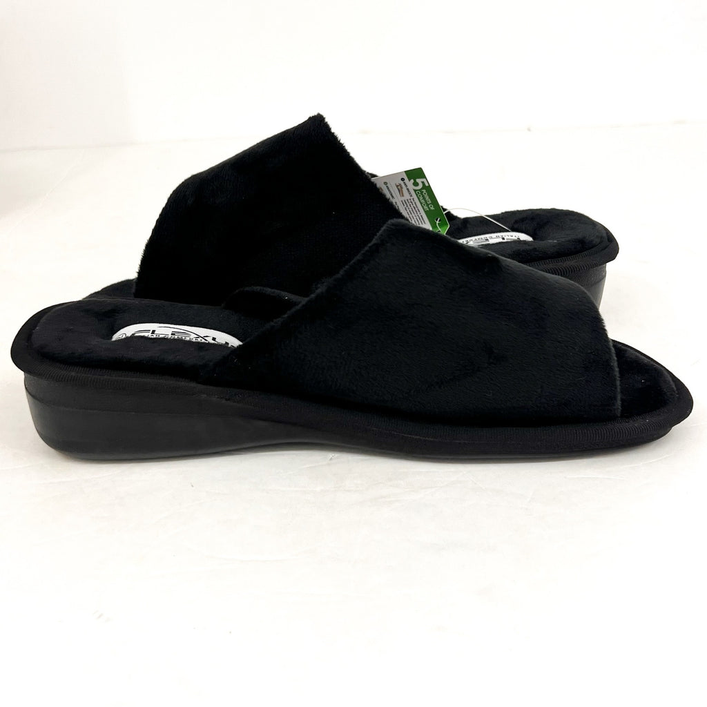 PHOTOS - FLEXUS Women's Sweet Dream Slide Slippers US 11 EU 42 Black Cushioned NWOB