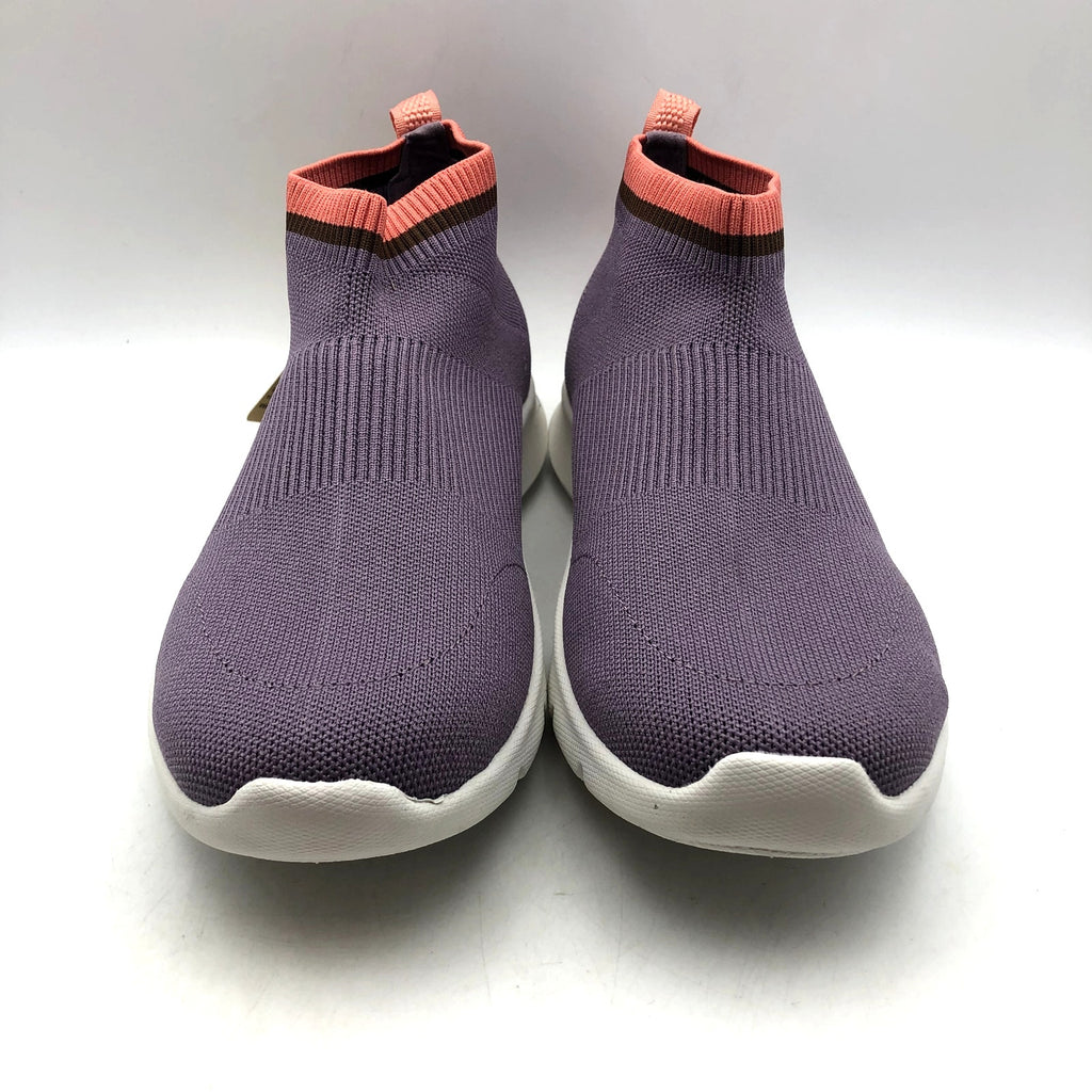 Spenco Womens Pure Love Knit Casual Sneaker 10 WIDE Elderberry Purple NIB
