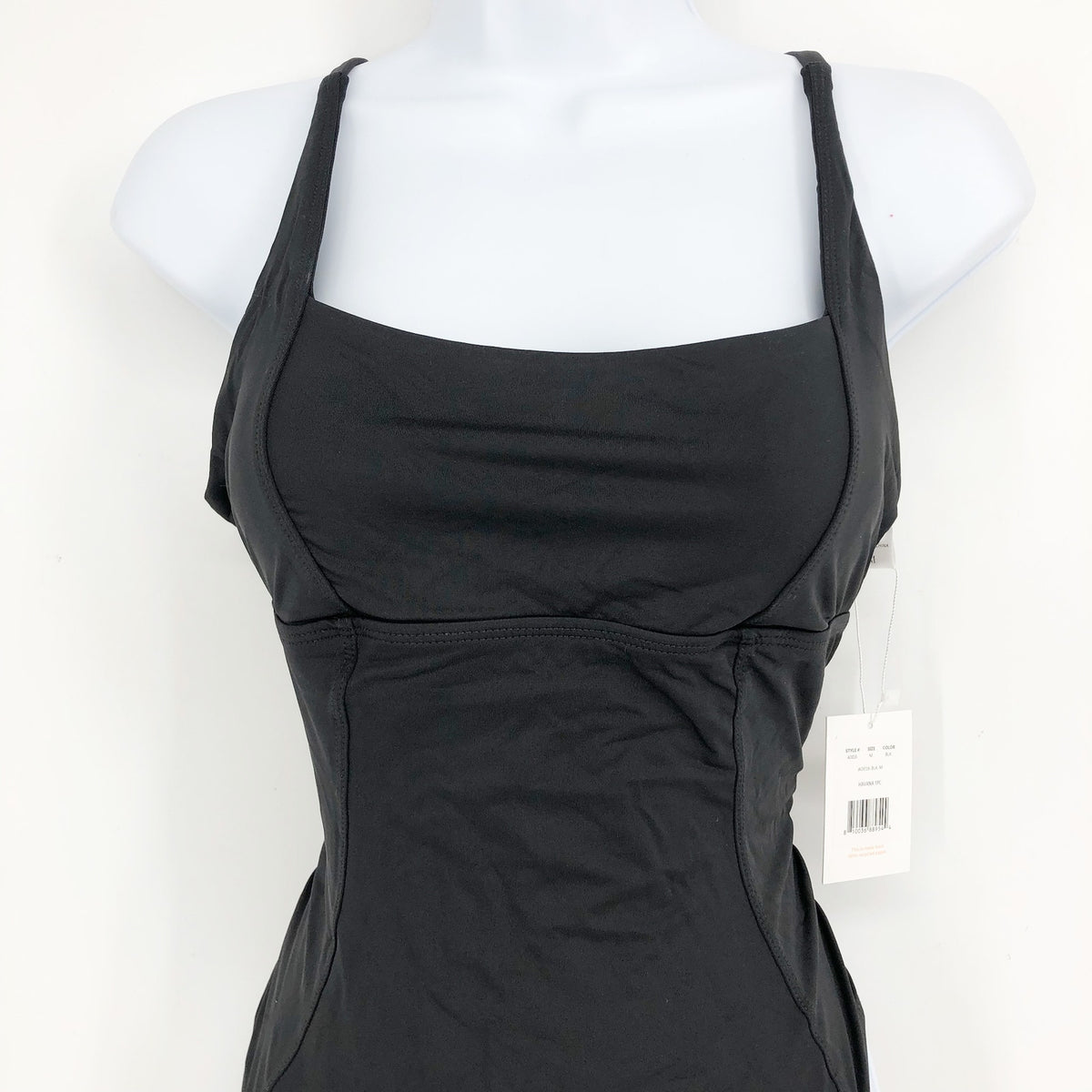 ANDIE SWIM Women's The Havana One Piece Swimsuit Medium Black Square Neck