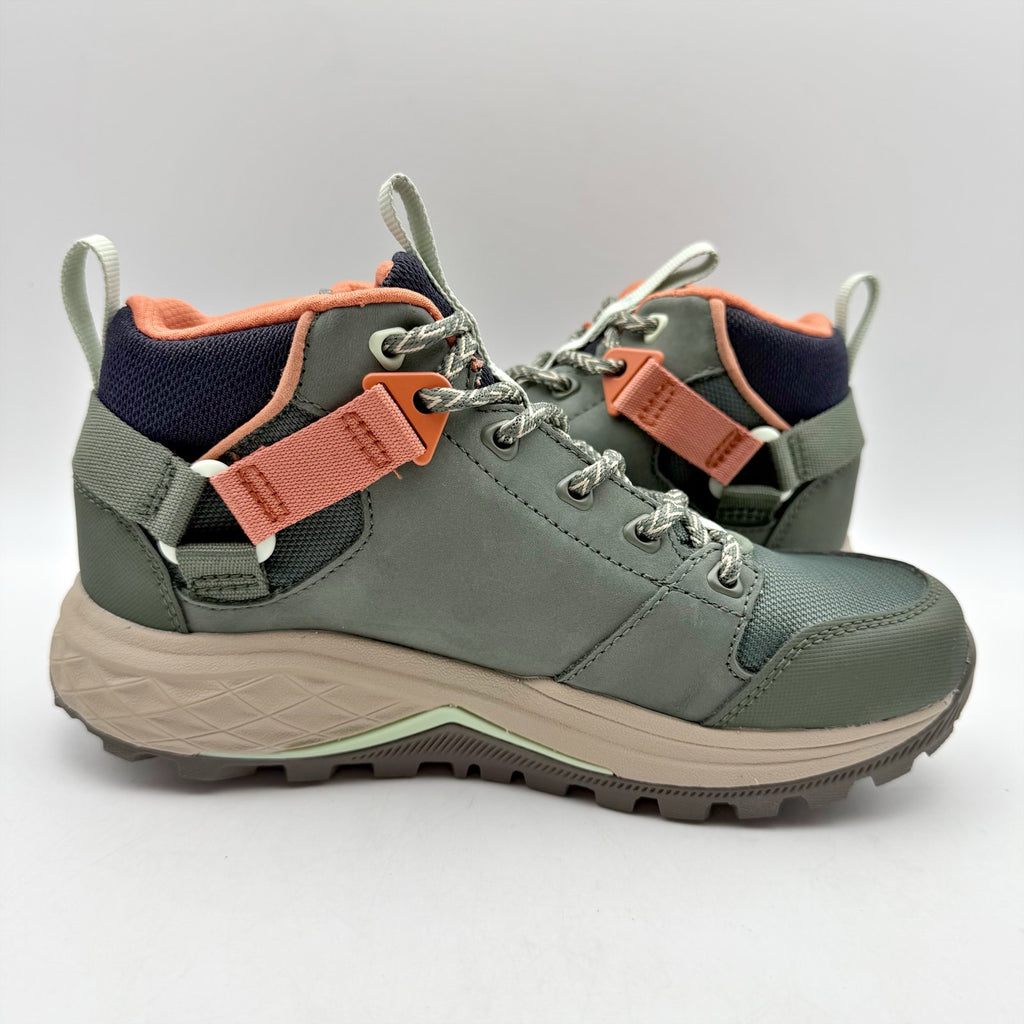 Teva Womens Grandview GTX Mid Hiking Boots US 7 Green Thyme Waterproof NWOB