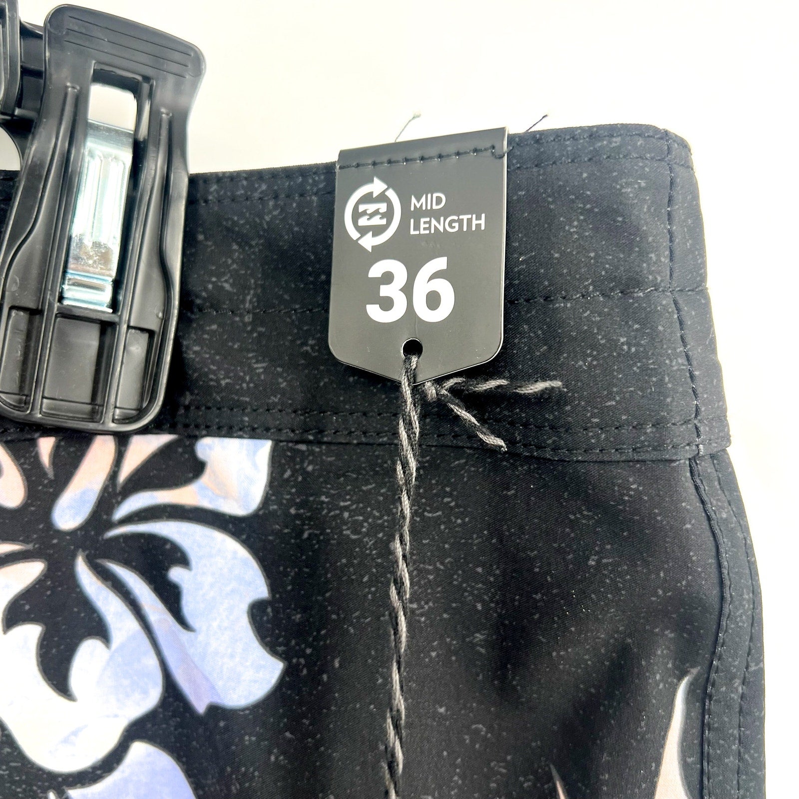 BILLABONG Mens Sundays Pro 19" Board Shorts Size 36 Black Floral Drawstring NWT