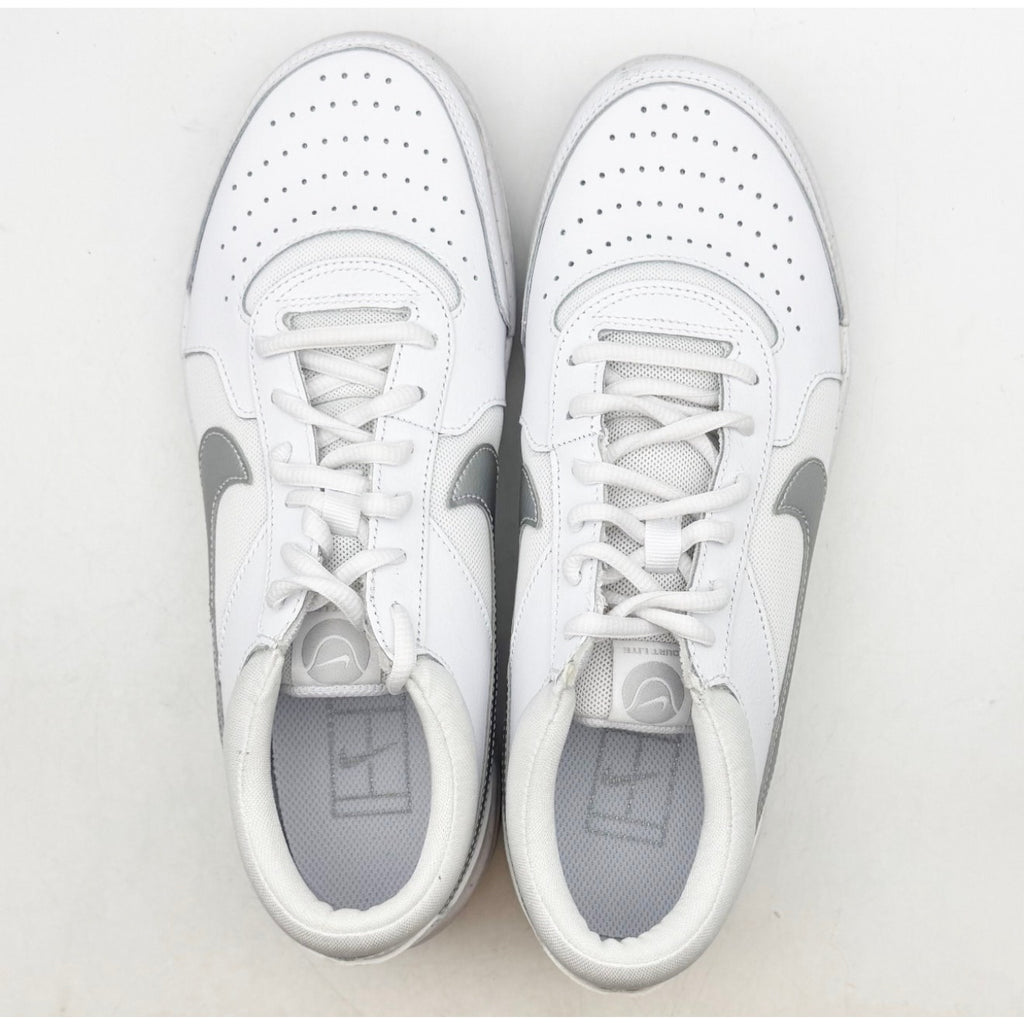 NIKE Womens Zoom Court Lite 3 Athletic Shoes US 8.5 White Silver DH1042 NIB