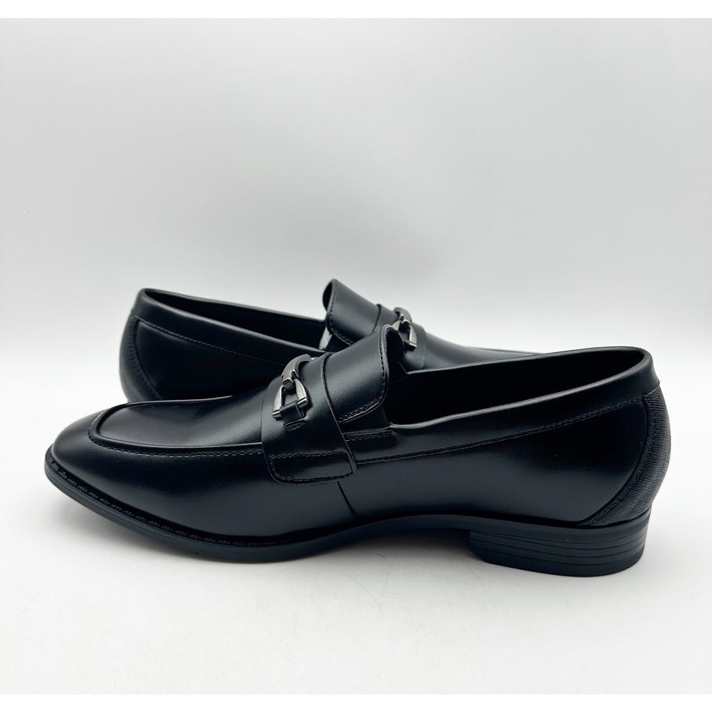 Stacy Adams Boys Kaylor Moc Toe Bit Loafers Size 7 M Black Slip On NWOB