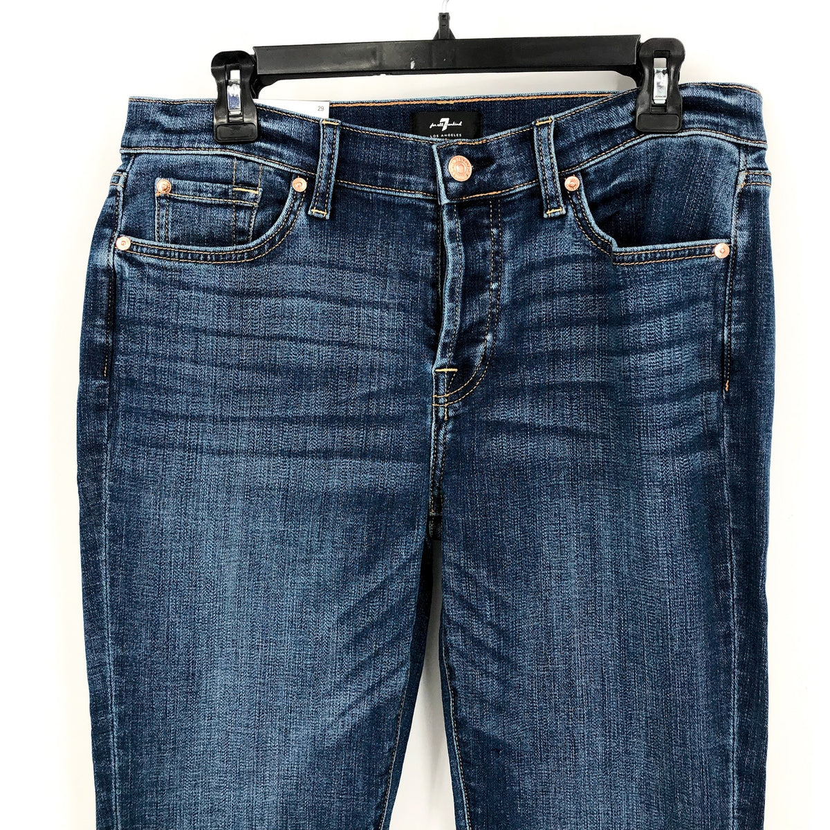 7 FOR ALL MANKIND Womens Josefina Feminine Boyfriend Jeans Size 29 US 8 Blue NWT