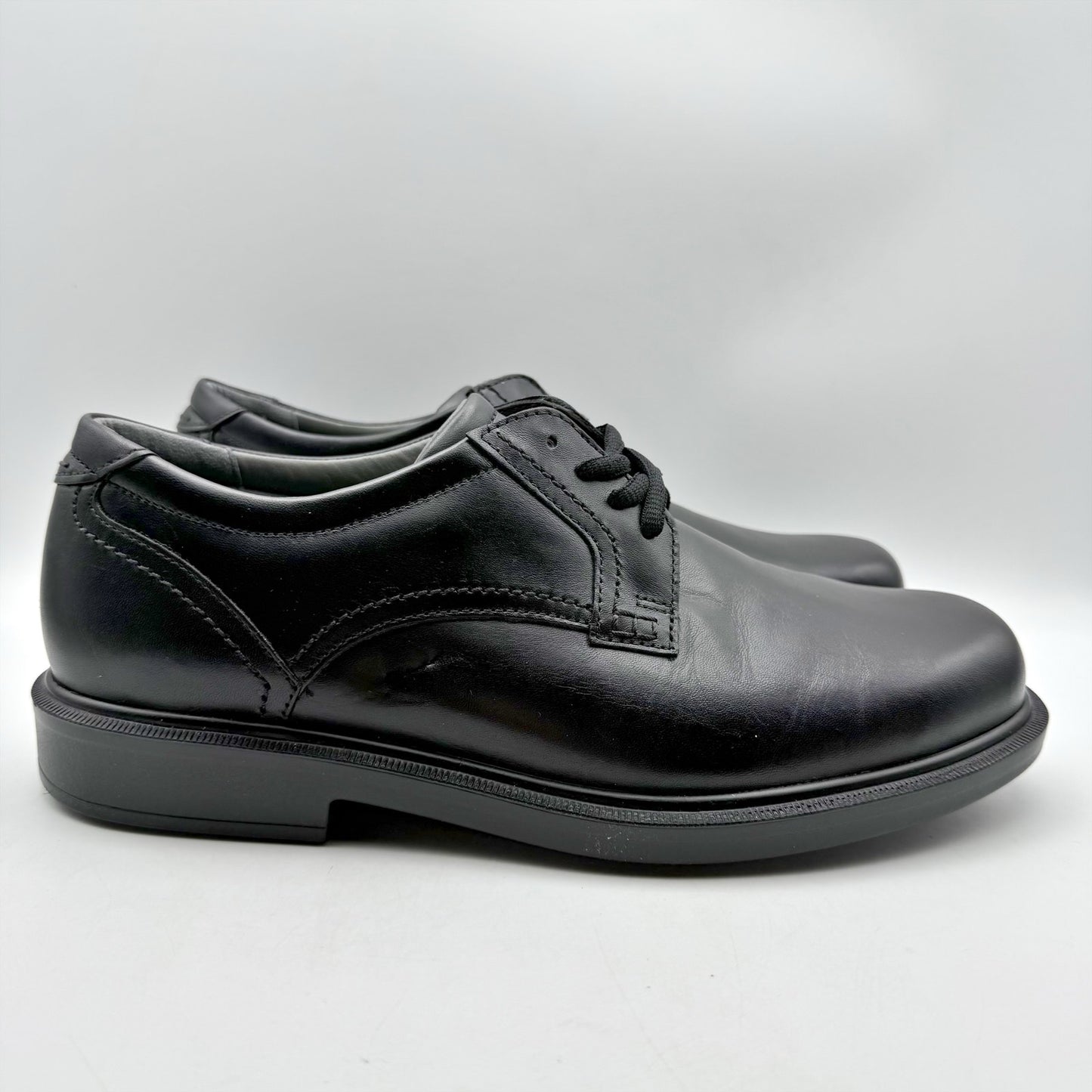 SAS Mens Ambassador Comfort Oxford Shoes US 9.5 Wide Black Leather NWOB
