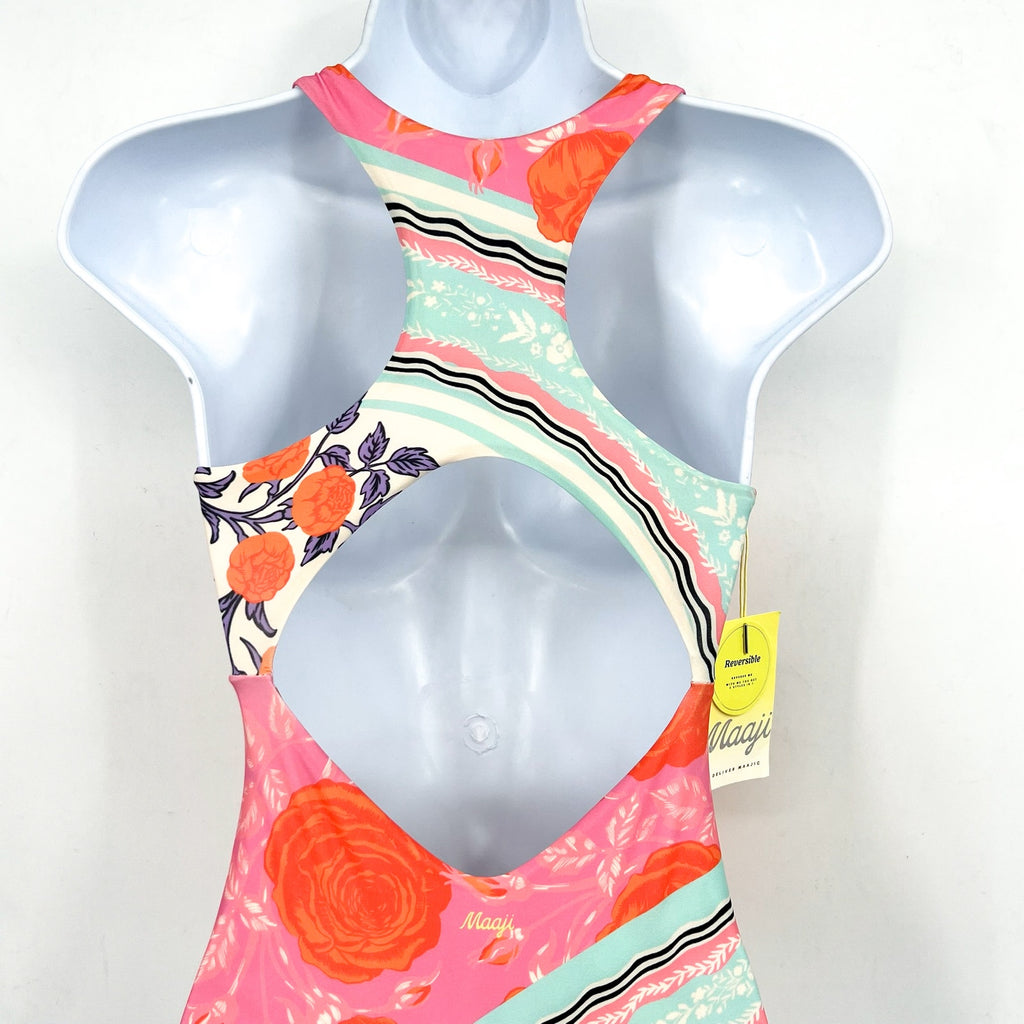 MAAJI Reversible Confetti One Piece Swimsuit Girl's 12 Pink Sundance Multi NWT