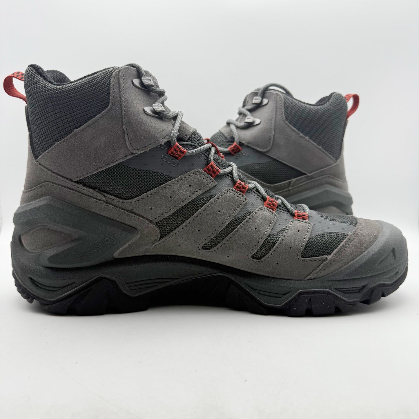 Merrell Mens Strongbound Mid Hiking Boots US 14 M Grey Charcoal Waterproof NIB