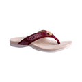 SPENCO Women's Starboard Flip Flop Sandals Size 8.5 WIDE Red Burgundy NIB