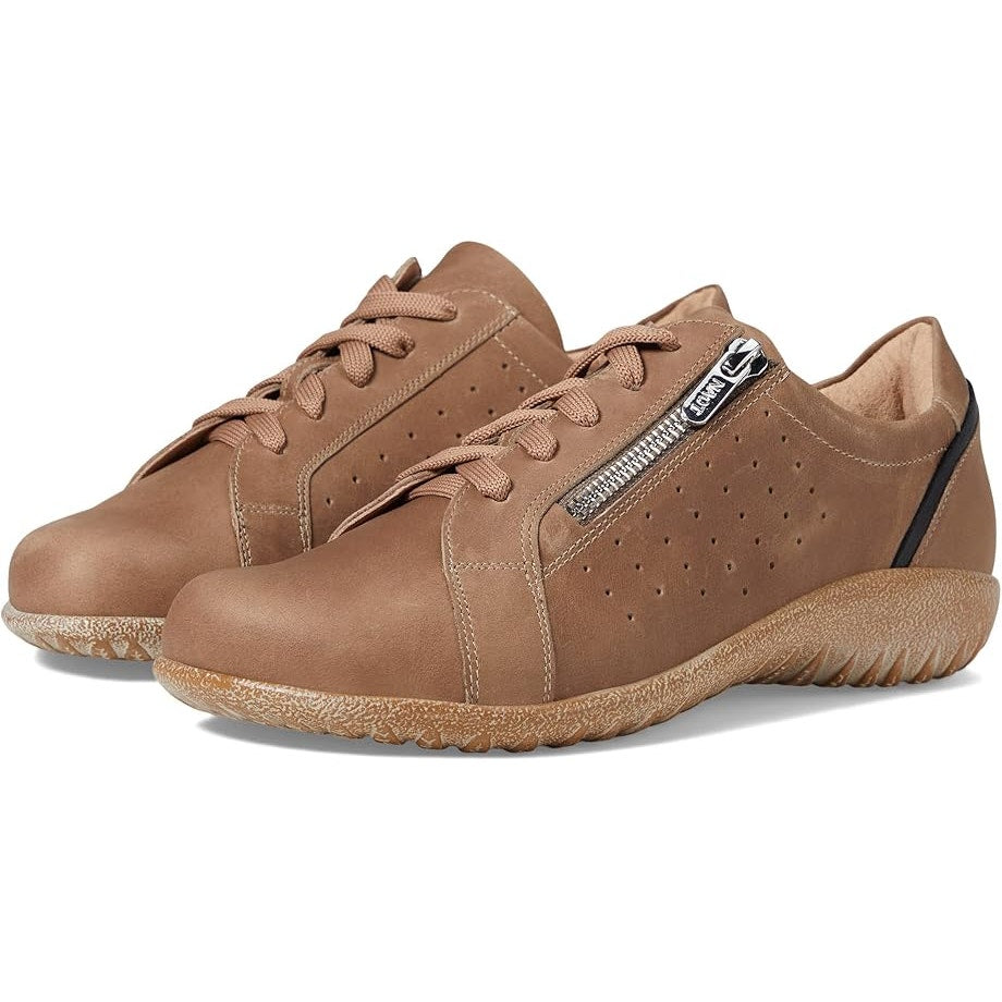 NAOT Womens Moko Oxford Sneakers EU 39 US 8 Brown Leather Slip Resistant NWOB