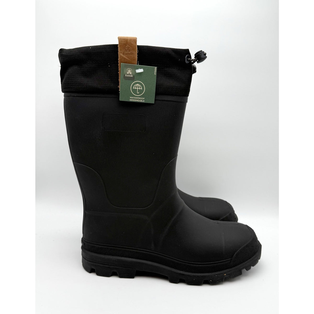 Kamik Mens Tundra Winter Boots Size 10 M EU 43 Black Waterproof Mid-Calf NIB