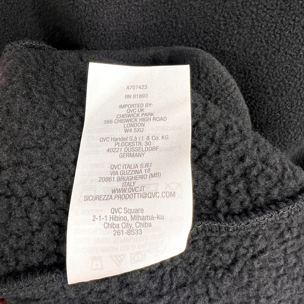 DENIM & CO. Women's Fleece Bonded Sherpa Jacket XL Black NWOT
