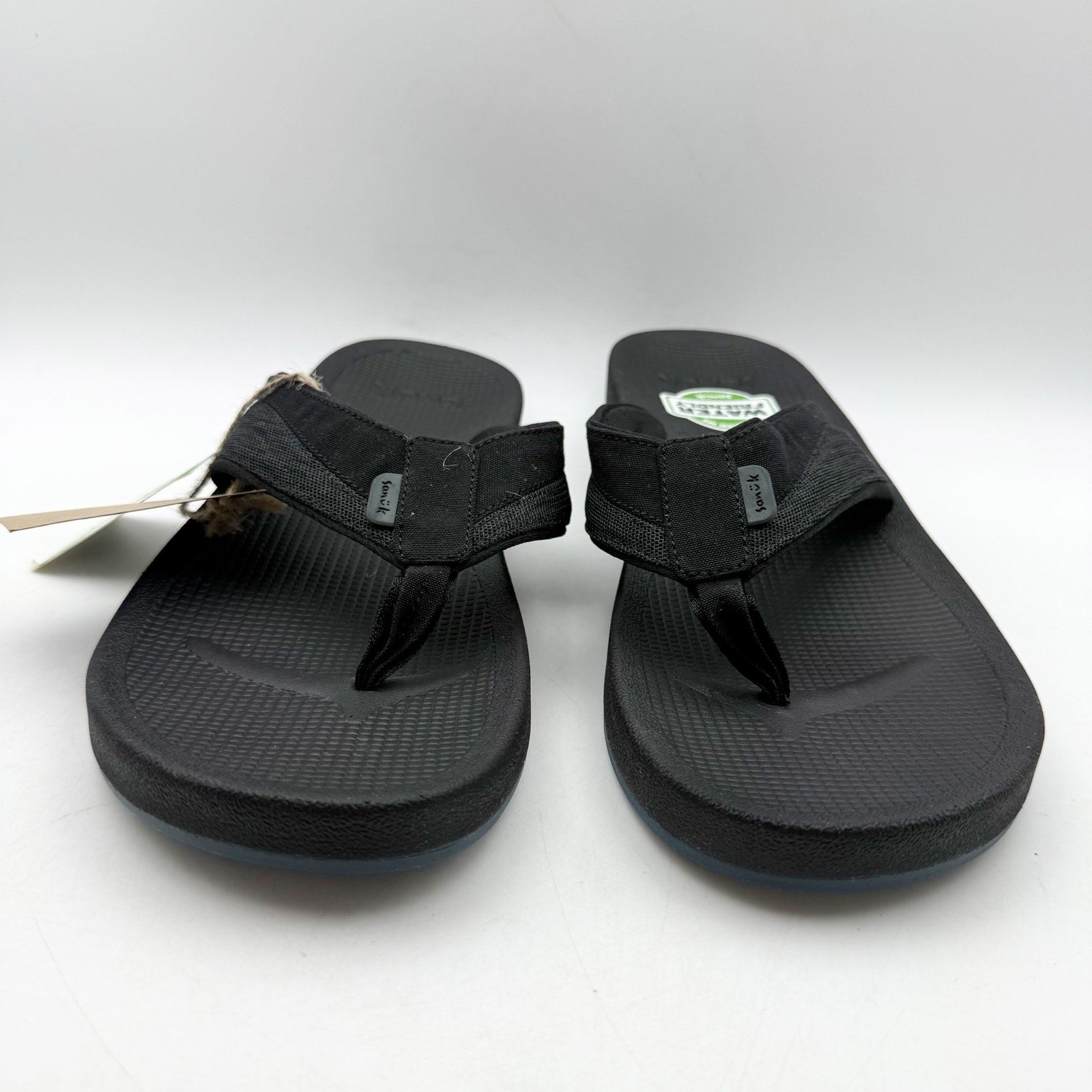 Sanuk Mens Cosmic Seas Mesh Thong Sandals US 11 EU 44 Black NWOB