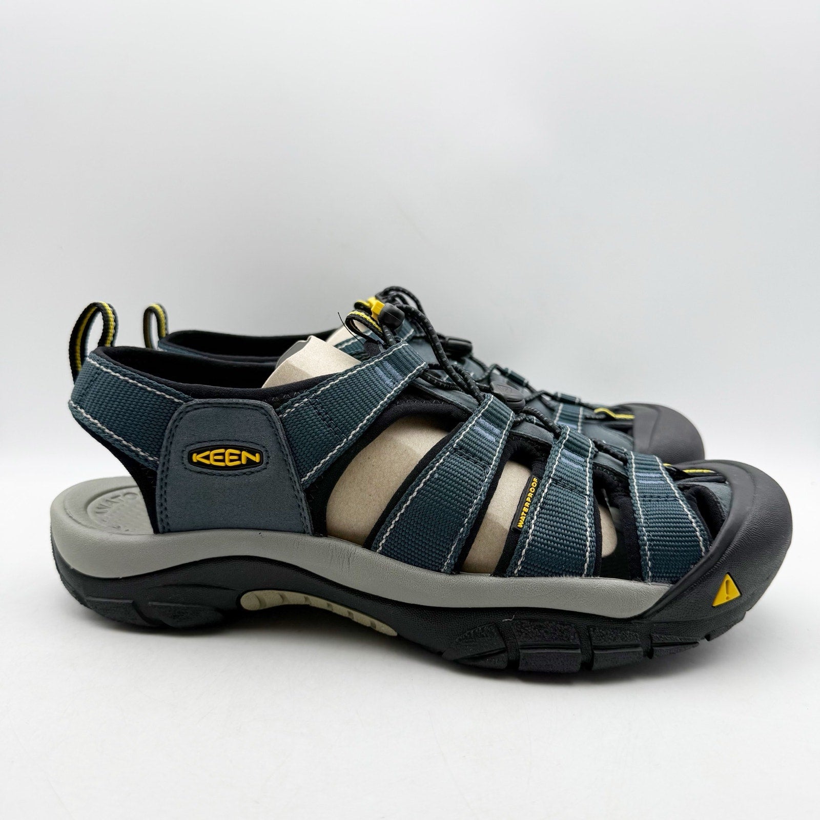 Keen Mens Newport H2 Sandals US 12 EU 46 Blue Black Water-Resistant Hybrid NIB