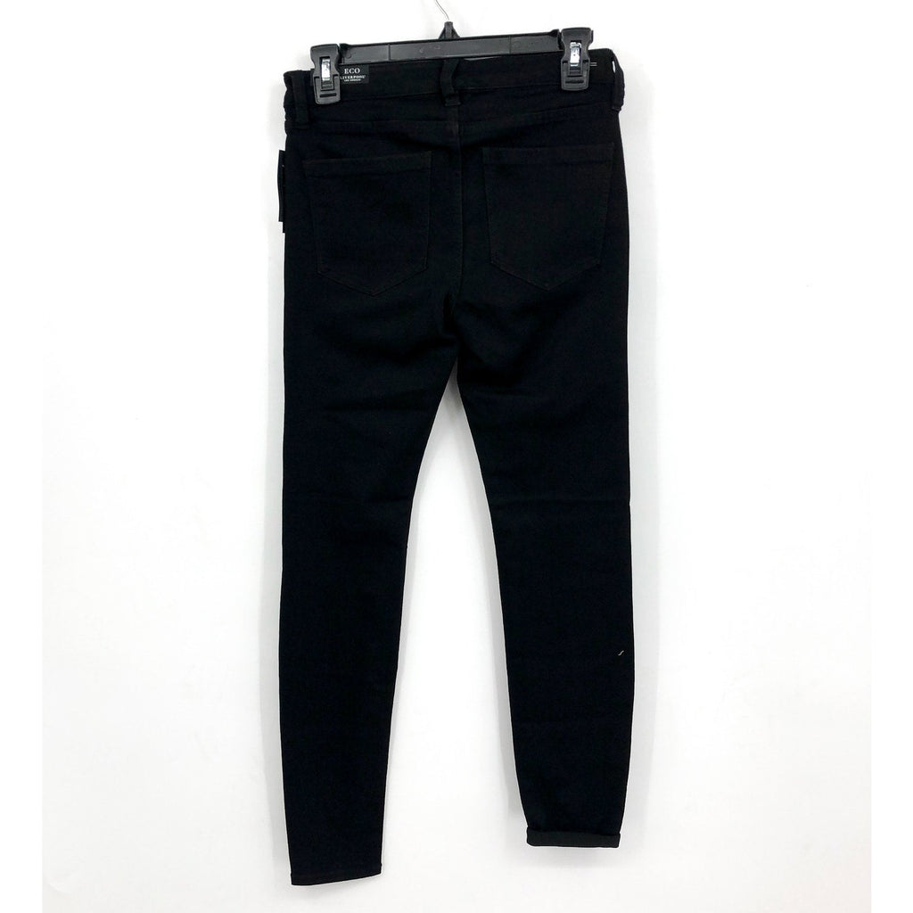 Liverpool Womens Abby Jeans Size 26 US 2 Black Skinny Silky Soft Eco Denim NWT