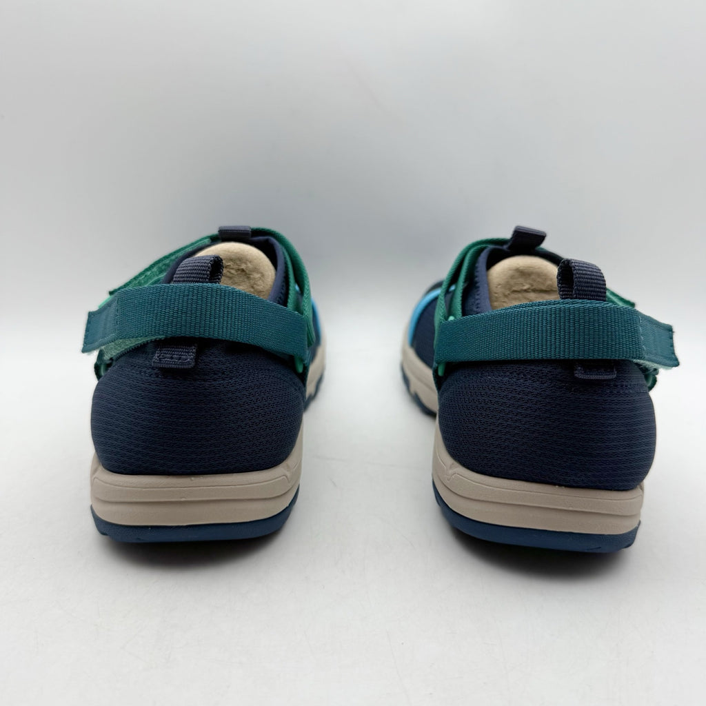 TEVA Kids Outflow Universal Sandals Youth 5 Navy Blue Green Water Shoes NIB