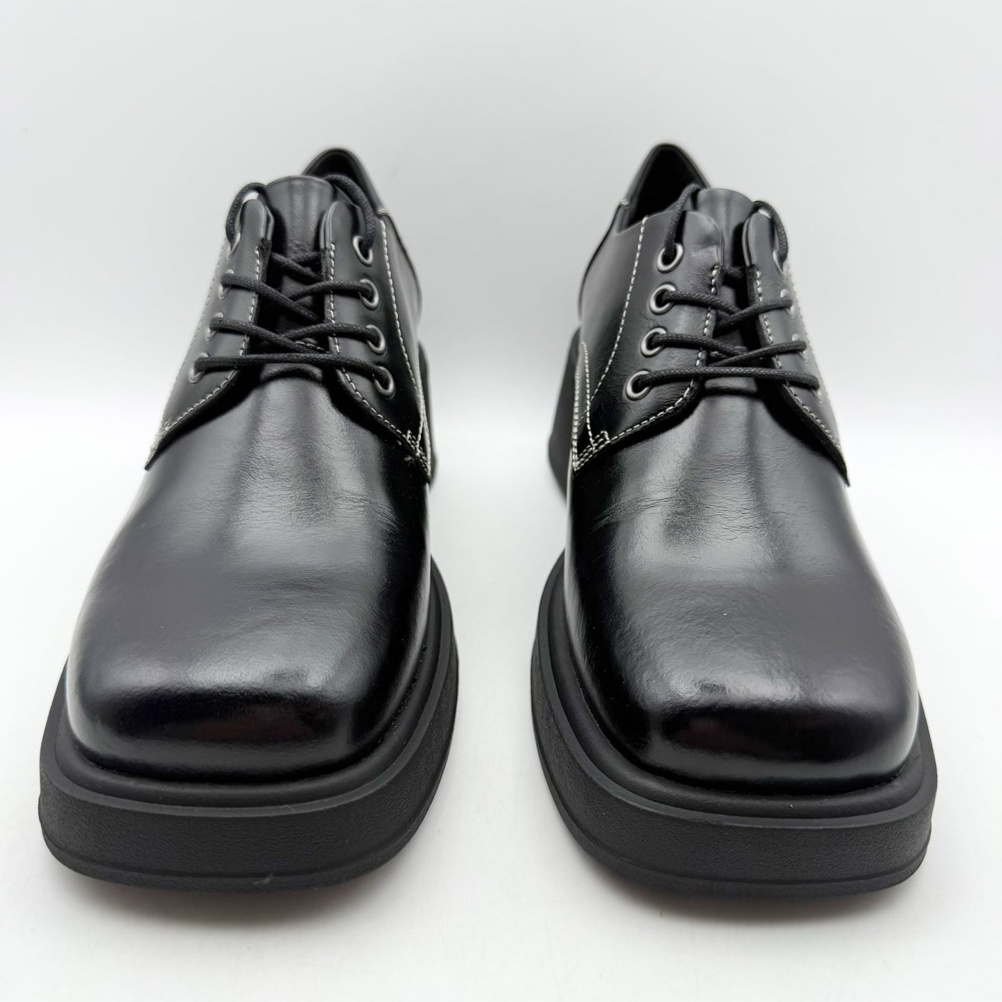 Vagabond Womens Dorah Lace up Oxford Shoes EU 39 US 9 Black Leather NIB