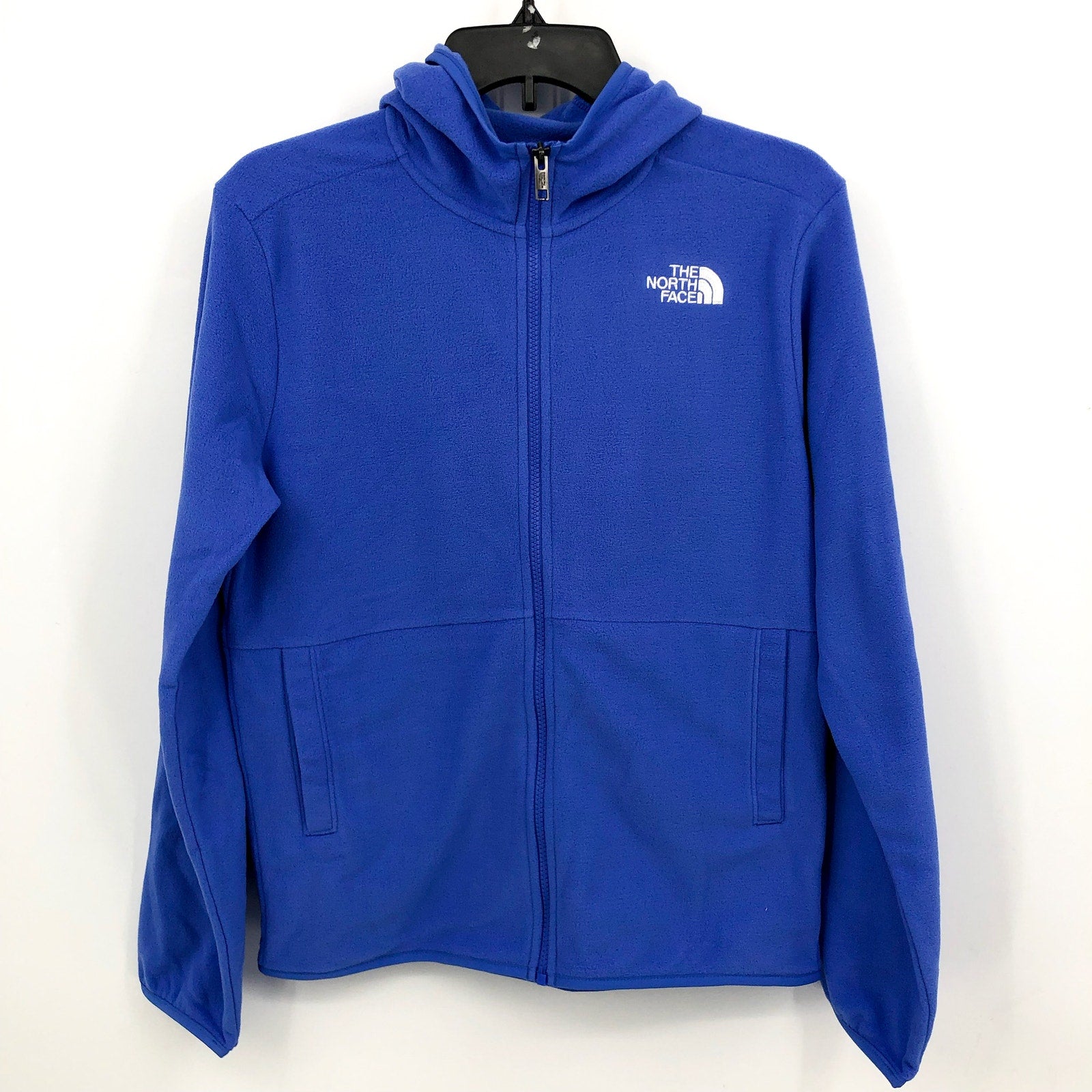 THE NORTH FACE Teen Glacier Full Zip Hooded Jacket XL Solar Blue Outdoor NWT