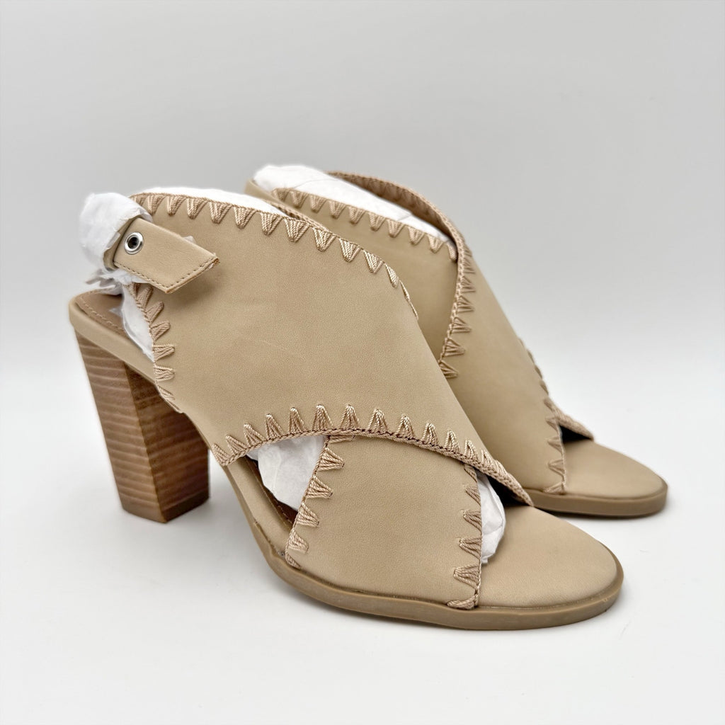 DV By Dolce Vita Womens Reanne Heeled Sandals Size 6 Tan NWOB