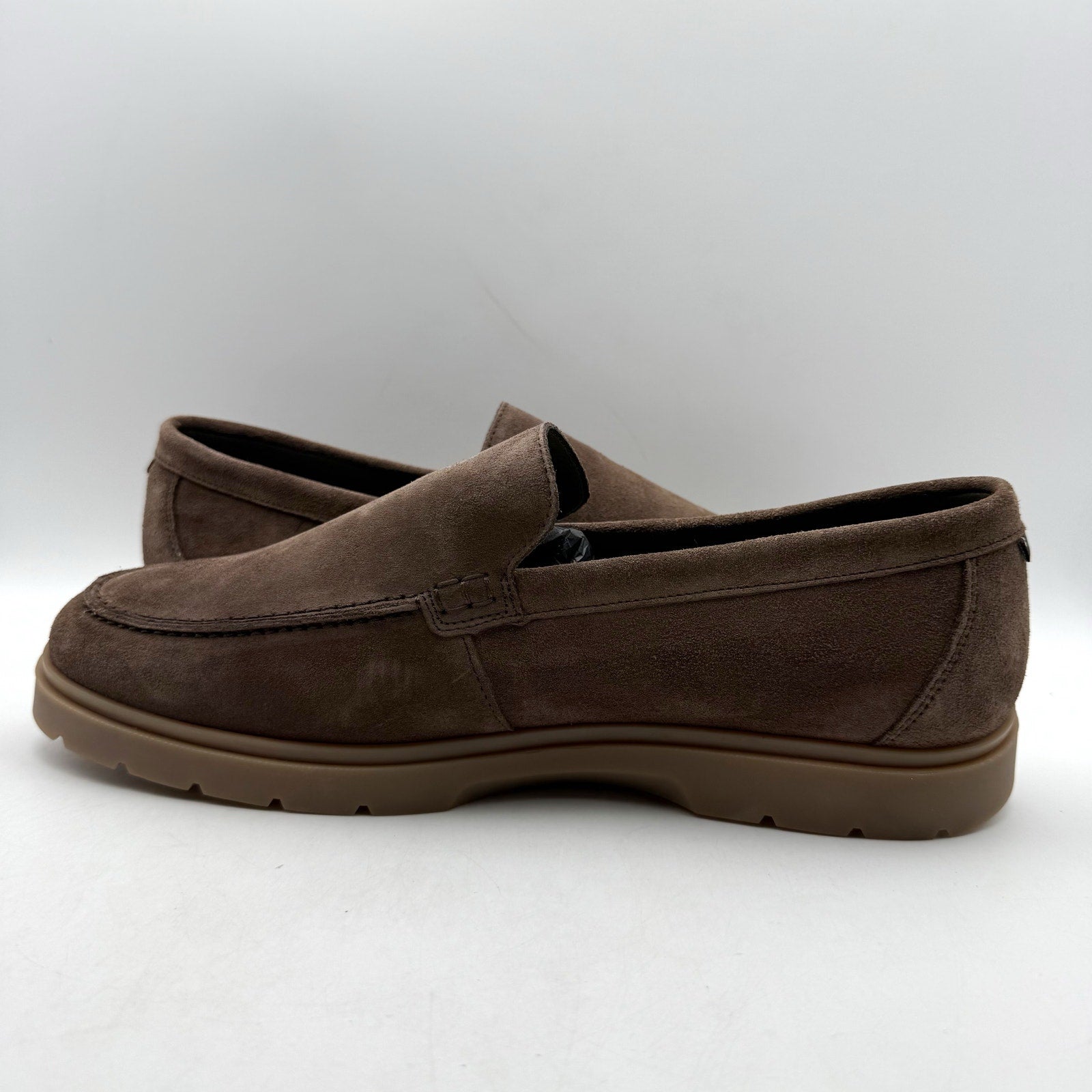 Barbour Mens Carty Loafer US 12 EU 45 Brown Suede Slip On NIB