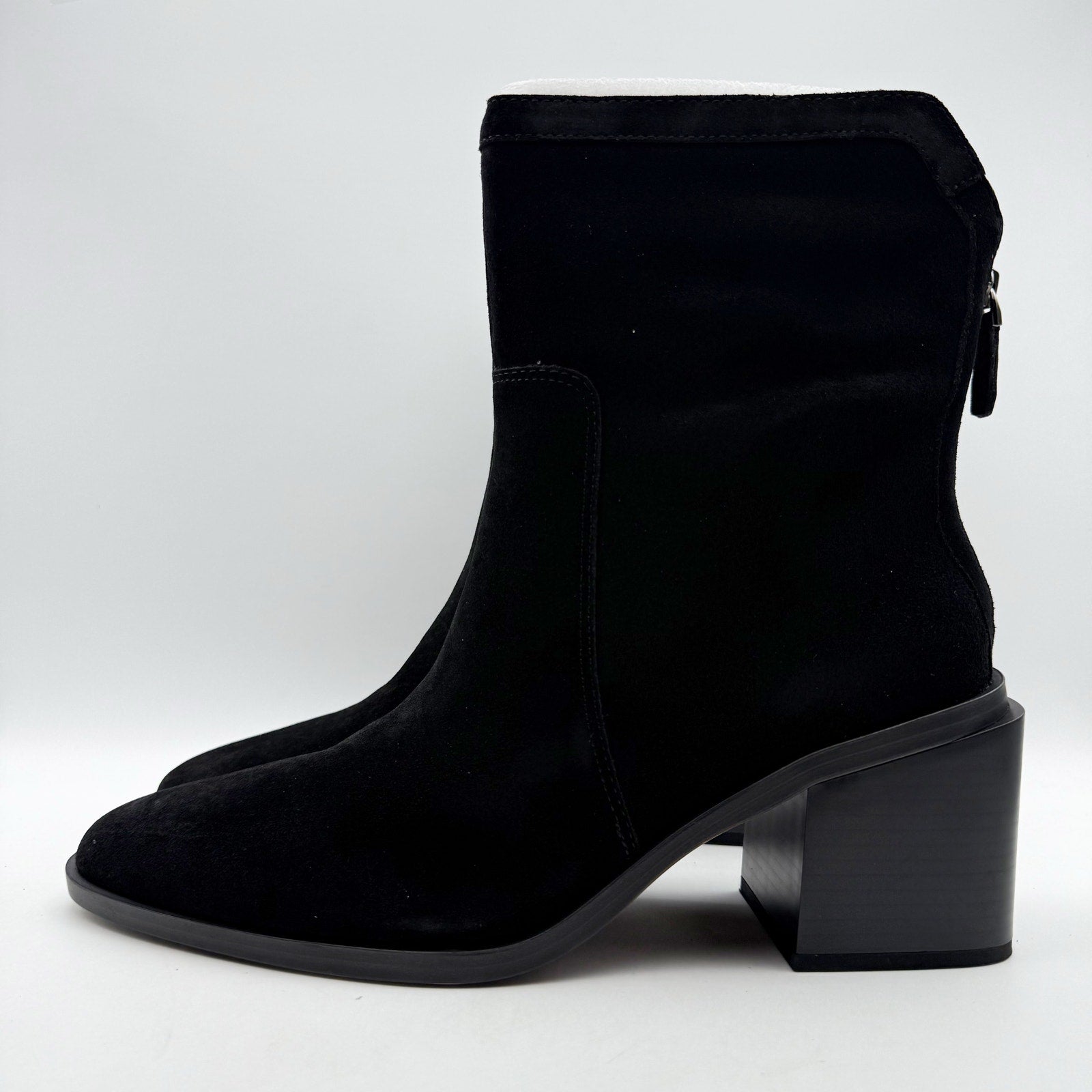Vince Camuto Womens Kortimy Ankle Boots US 12 M EU 43.5 Black Suede NIB