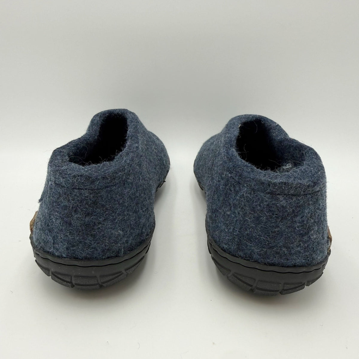 Glerups Womens Slip On Shoes Slippers EU 38 US 8 Navy Blue Wool NWOB