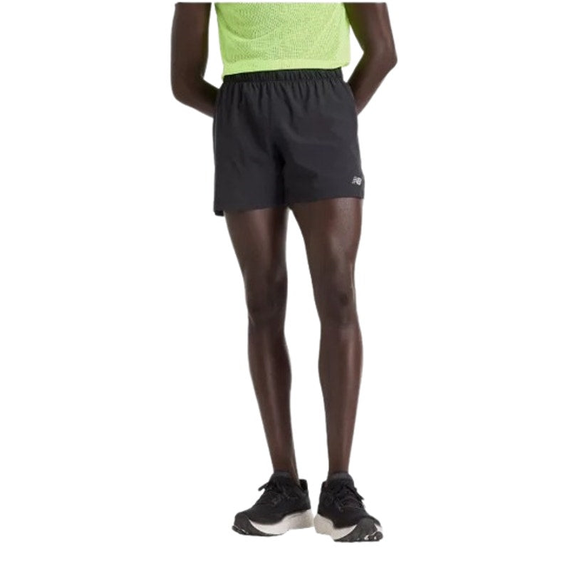 NEW BALANCE Mens Running RC Shorts Large Black  5" Inseam NWT