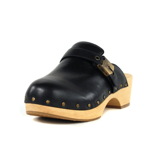 DR SCHOLL'S Women’s Original Clog Size 6M Black Nubia Leather NWOB