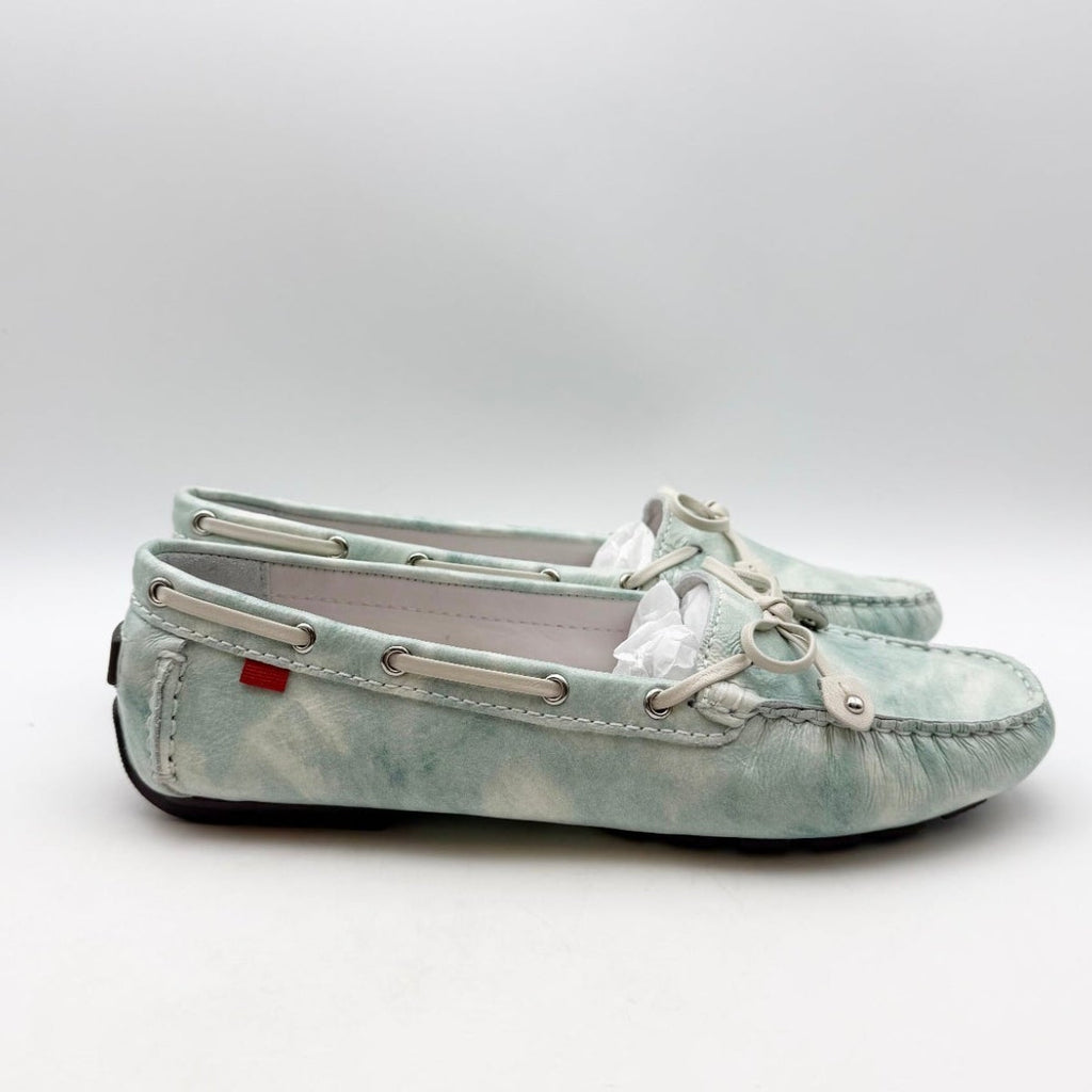 Marc Joseph NY Womens Cypress Hill Loafers Size 8.5 Green Mint Leather NWOB