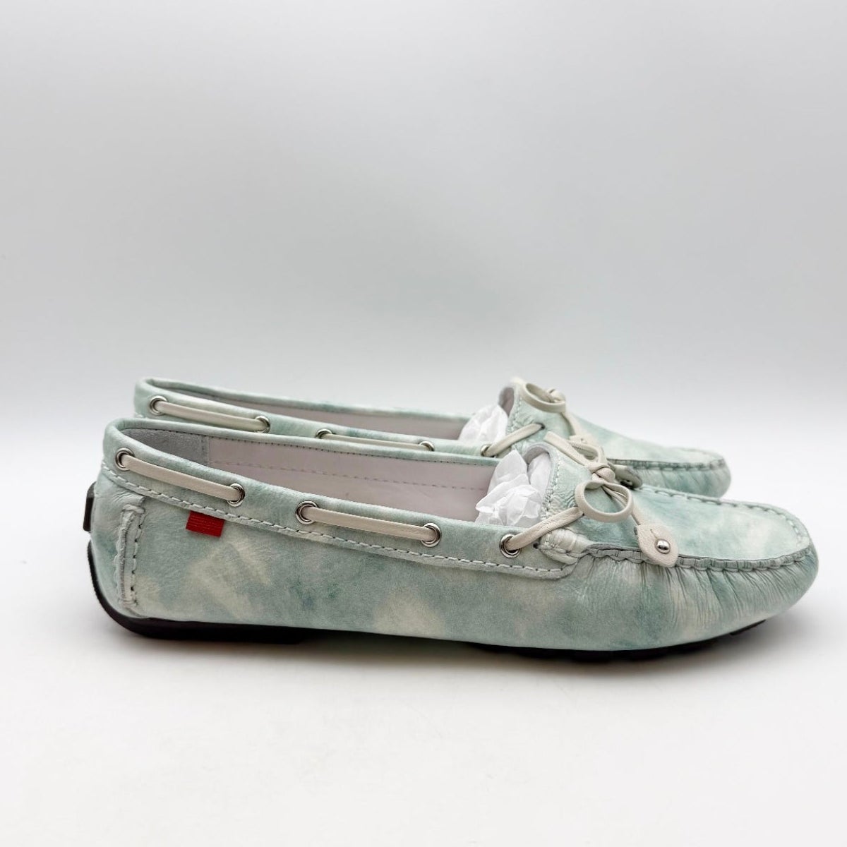 Marc Joseph NY Womens Cypress Hill Loafers Size 8.5 Green Mint Leather NWOB